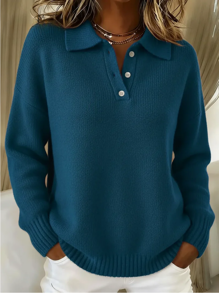 Olivia - Pull en tricot polo doux