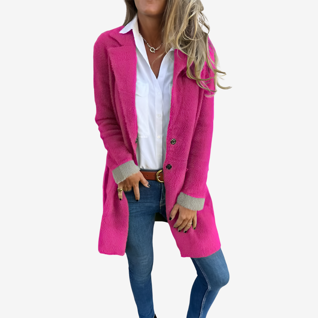 Martine - Cardigan Long en Maille