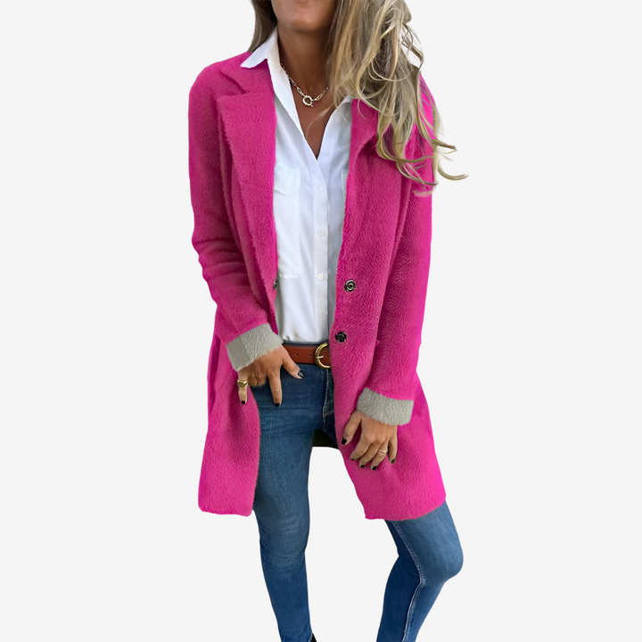 Martine - Cardigan Long en Maille