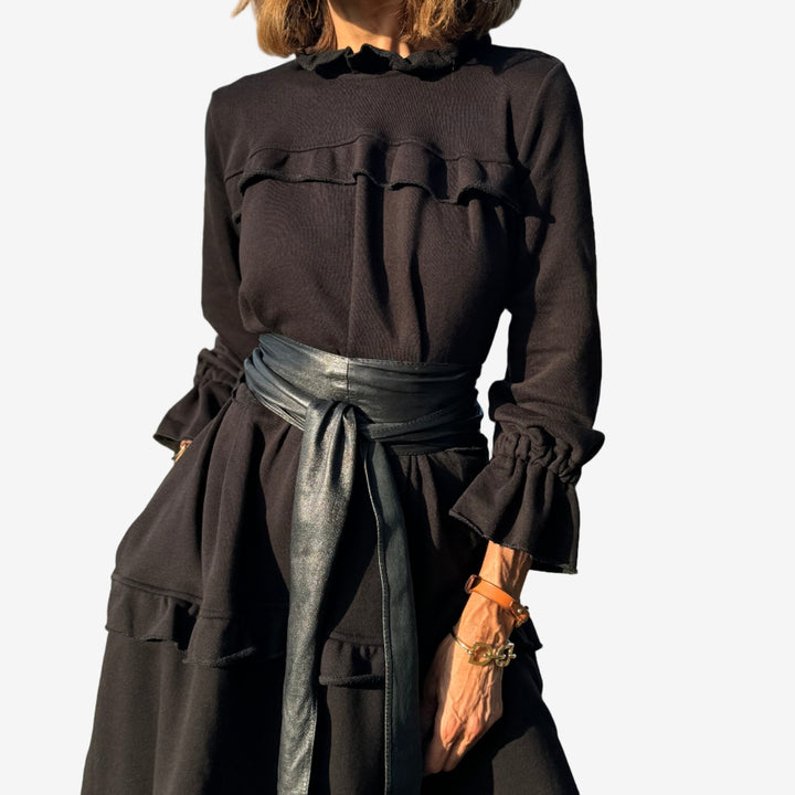 Lauren - Robe Midi à Volants