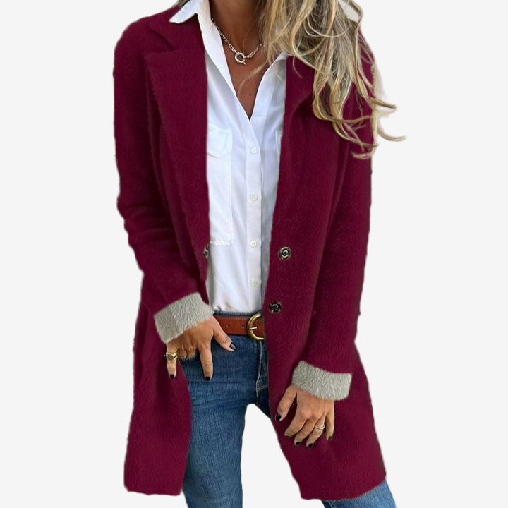 Martine - Cardigan Long en Maille