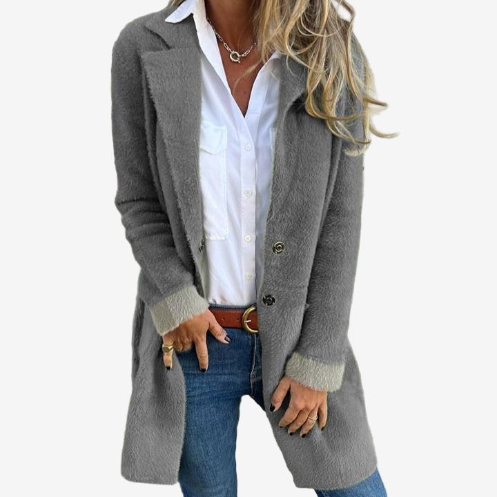 Martine - Cardigan Long en Maille