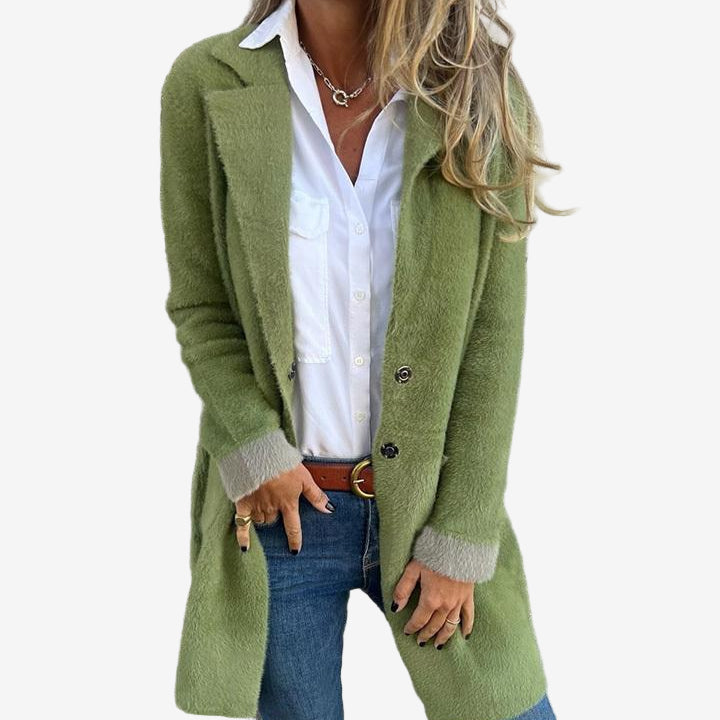 Martine - Cardigan Long en Maille