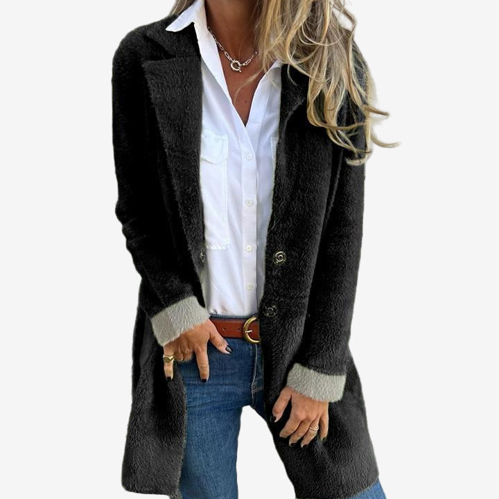 Martine - Cardigan Long en Maille